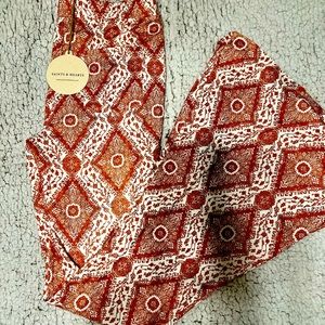 Boho Flare Pants with back pockets size Small comes with free matching tube top